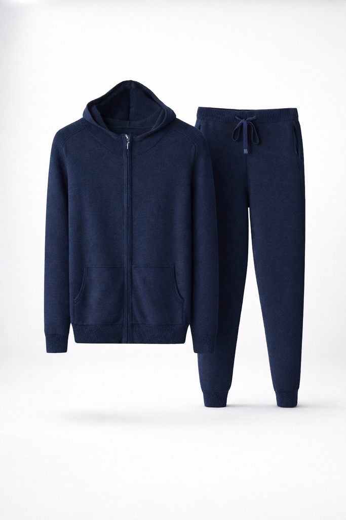 NAVY CASHMERE SET