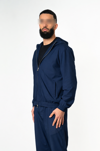NAVY HOODED UTILITY SUIT