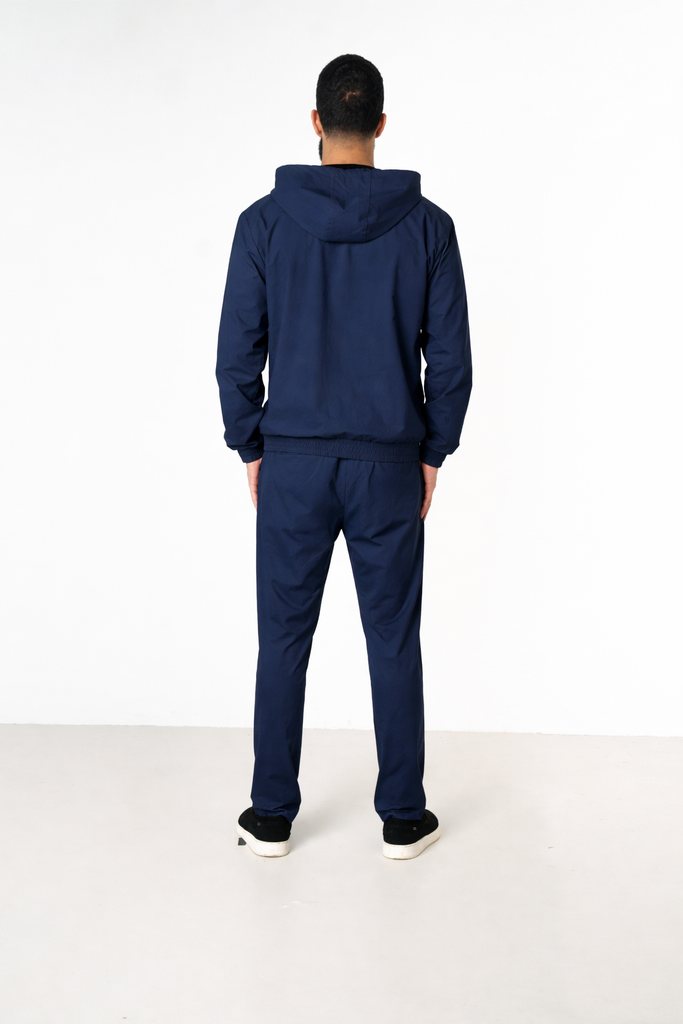 NAVY HOODED UTILITY SUIT