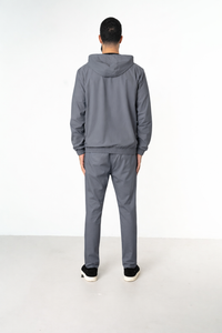 GREY HOODED UTILITY SUIT