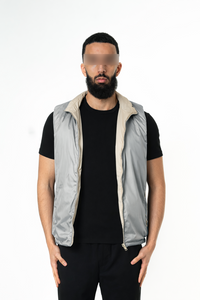 LIGHT GREY REVERSE BODYWARMER