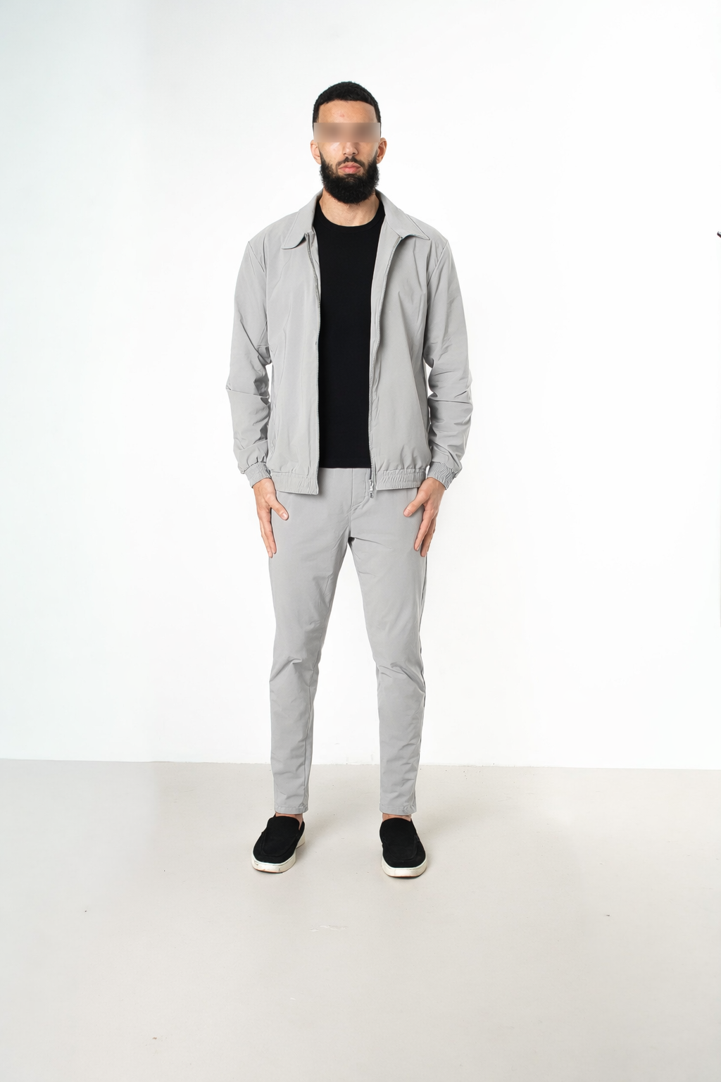 PEARL GREY UTILITY SUIT