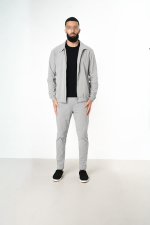 PEARL GREY UTILITY SUIT