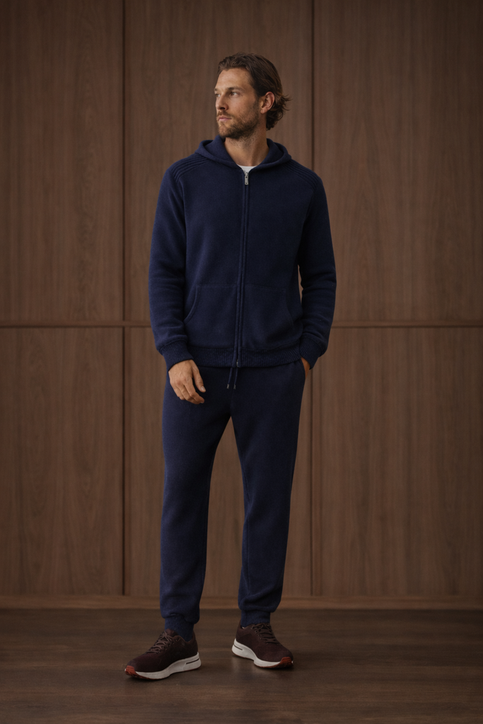 NAVY CASHMERE SET