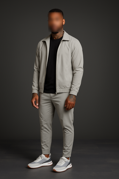 PEARL GREY UTILITY SUIT