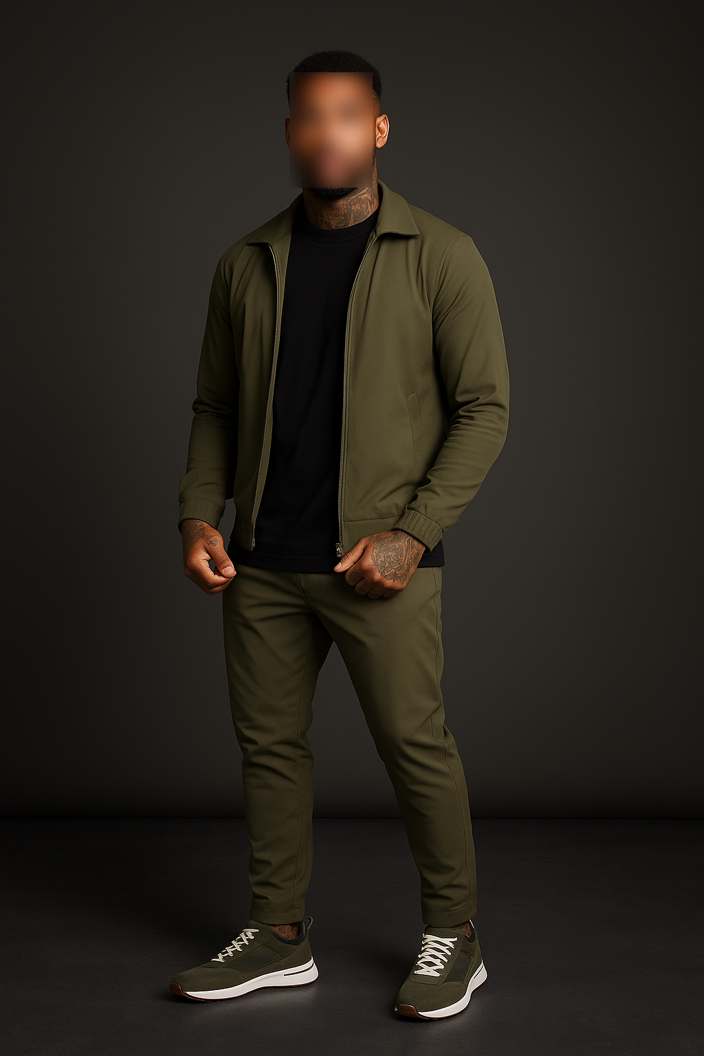 OLIVE UTILITY SUIT