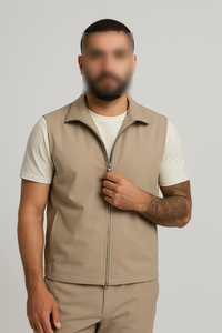 GILET SET BEIGE
