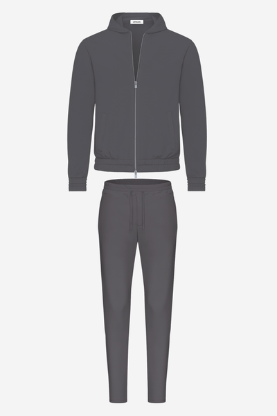 Grey hooded utility suit