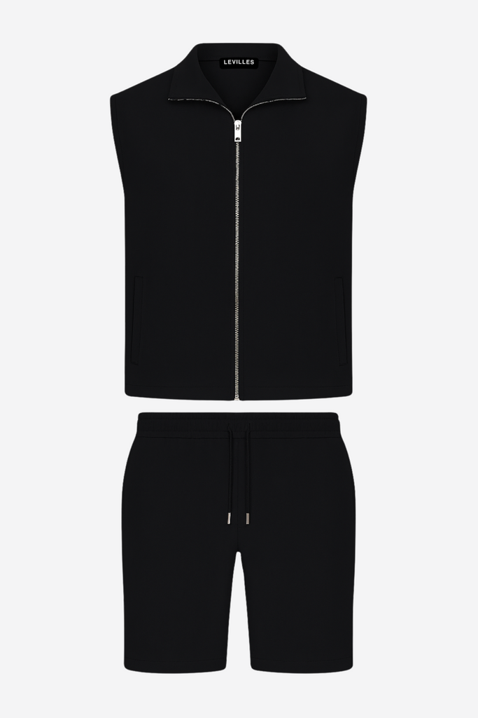 GILET SET BLACK