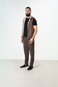 TAUPE REVERSE BODYWARMER