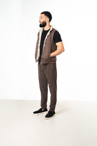 TAUPE REVERSE BODYWARMER