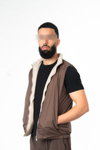 TAUPE REVERSE BODYWARMER
