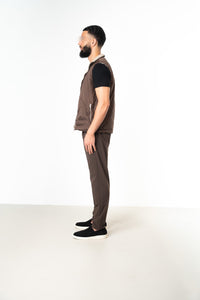 TAUPE REVERSE BODYWARMER