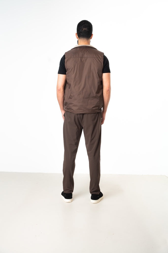 TAUPE REVERSE BODYWARMER