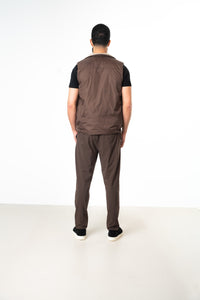 TAUPE REVERSE BODYWARMER