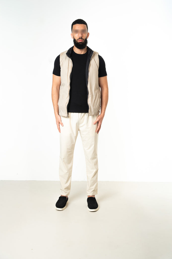 BLACK REVERSE BODYWARMER