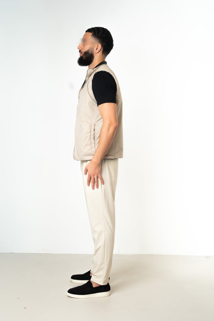 BLACK REVERSE BODYWARMER