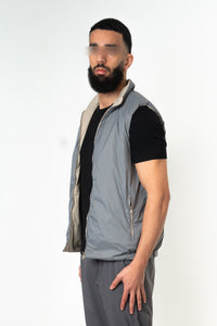 LIGHT GREY REVERSE BODYWARMER