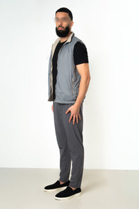 LIGHT GREY REVERSE BODYWARMER