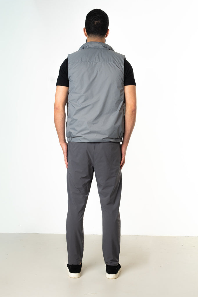 LIGHT GREY REVERSE BODYWARMER