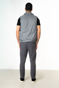 LIGHT GREY REVERSE BODYWARMER