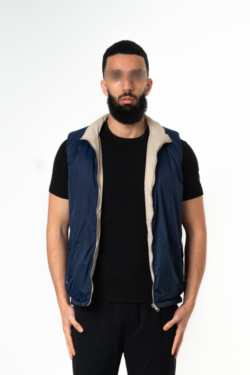 NAVY REVERSE BODYWARMER