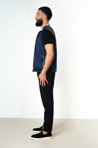 NAVY REVERSE BODYWARMER