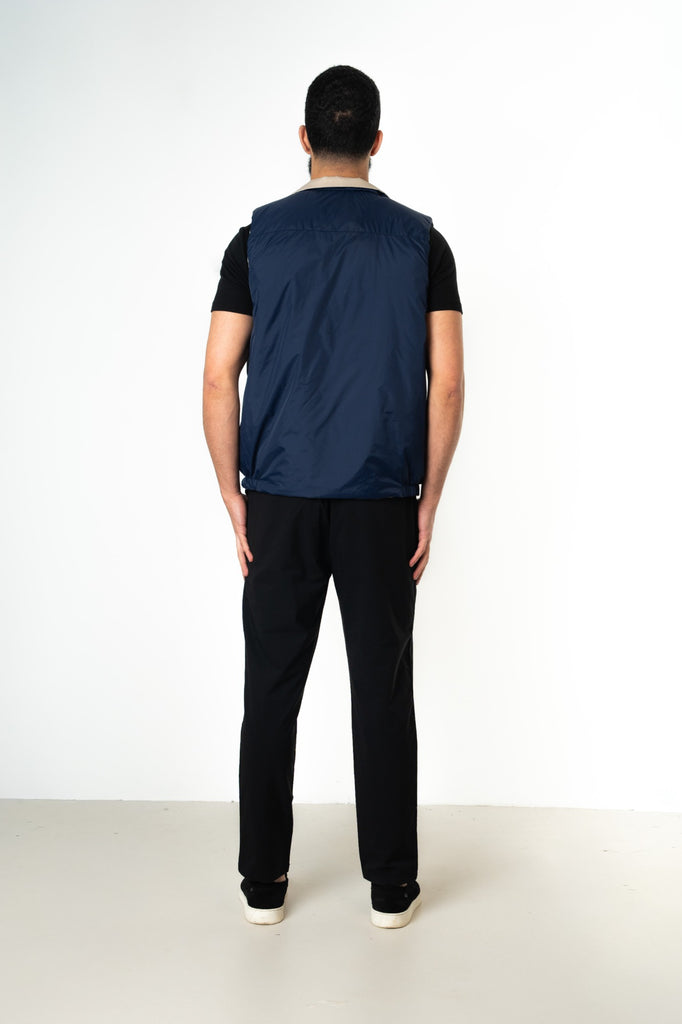 NAVY REVERSE BODYWARMER