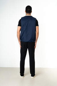 NAVY REVERSE BODYWARMER