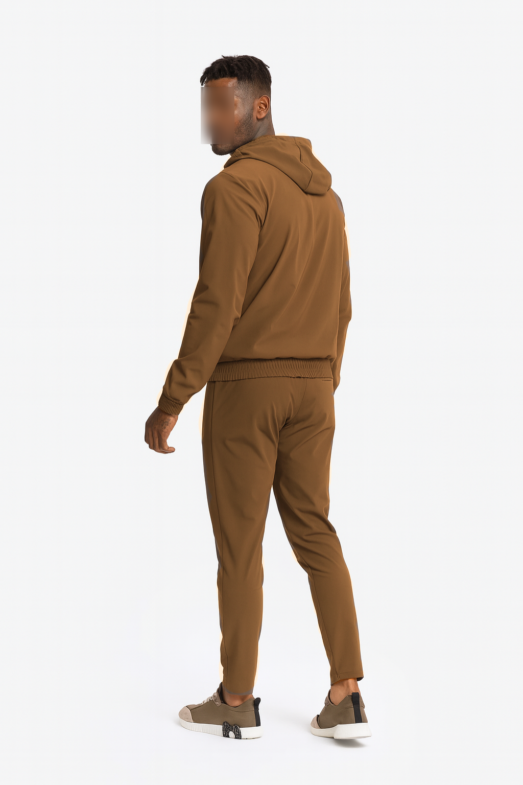 MOCHA BROWN HOODED UTILITY SUIT