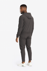Grey hooded utility suit