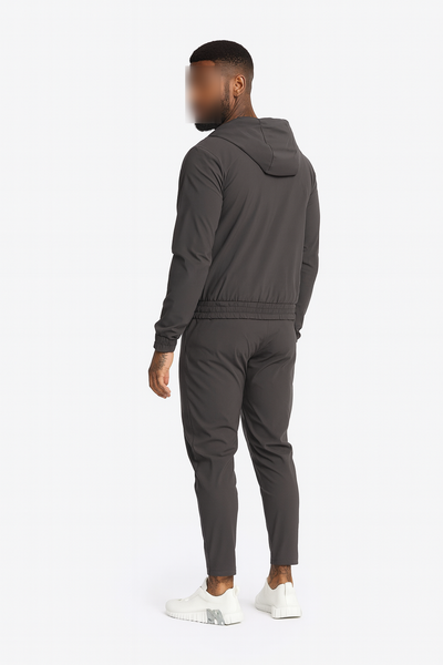 GREY HOODED UTILITY SUIT