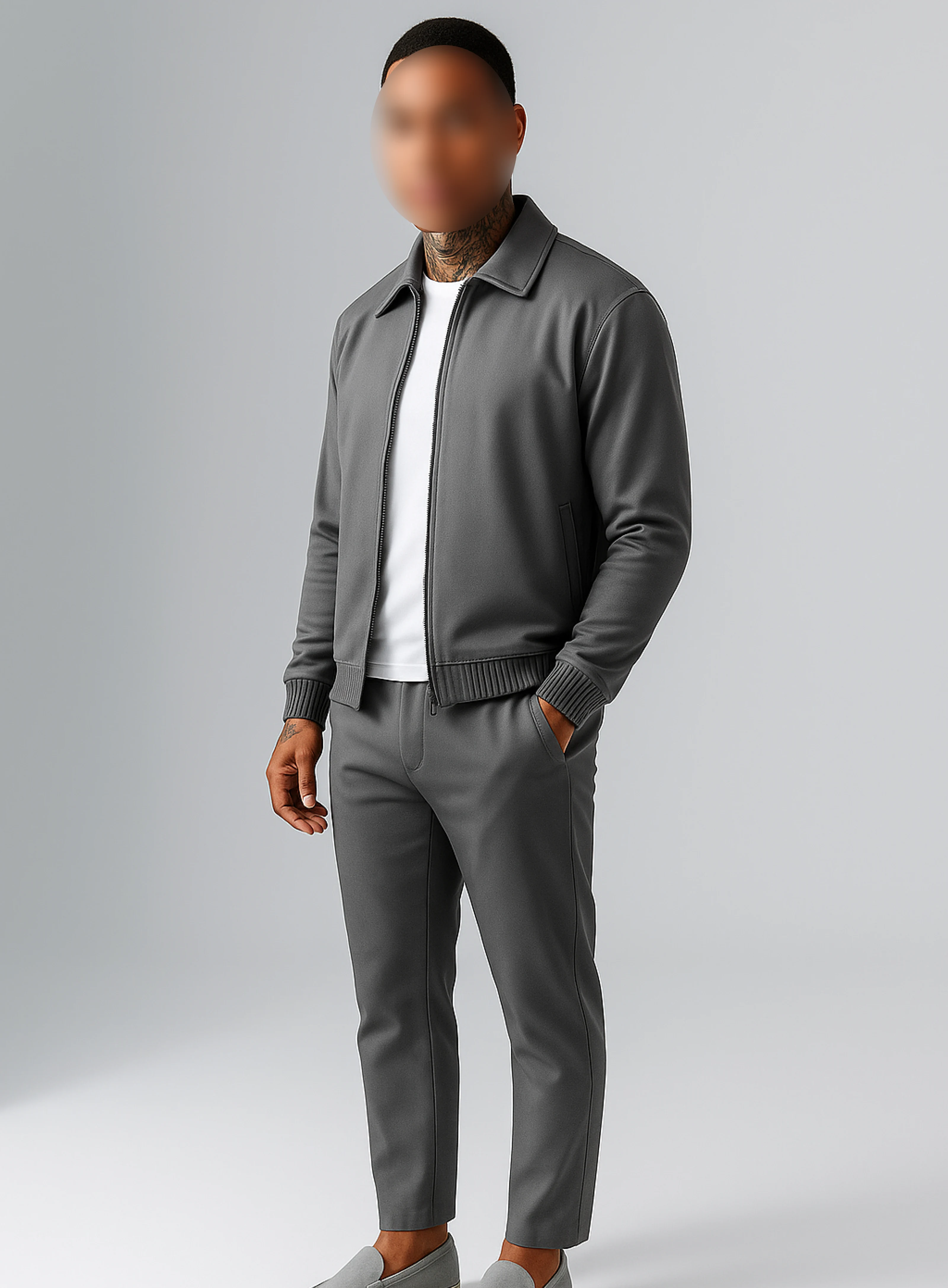 GREY UTILITY SUIT