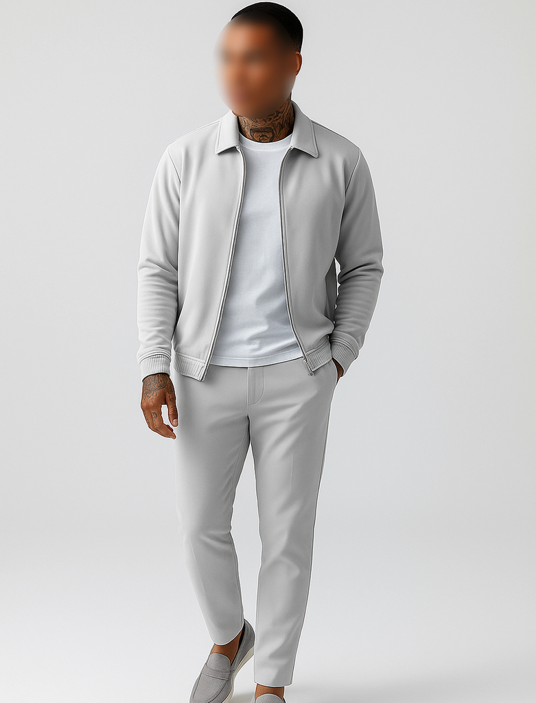 Pearl Grey Utility Suit