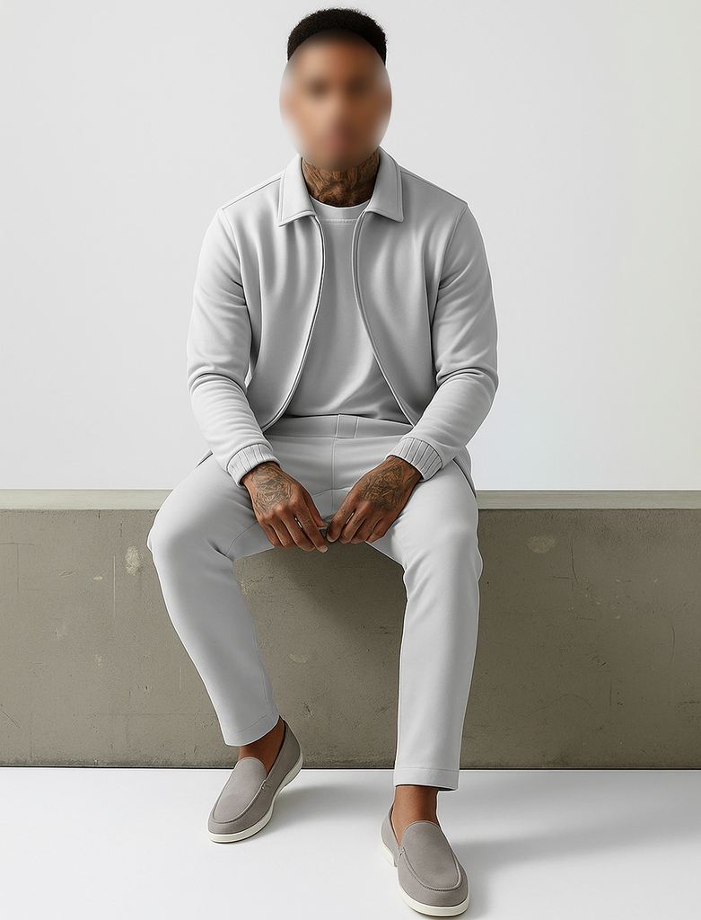 Pearl Grey Utility Suit